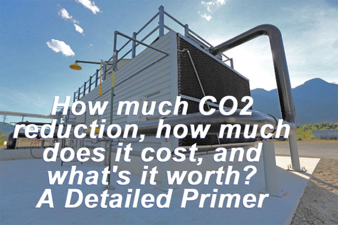How much CO2 reduction, how much does it cost, and what’s it worth? A Detailed Primer