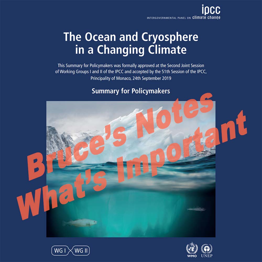 IPCC Special Report on Oceans and Cryosphere, The Important Bits
